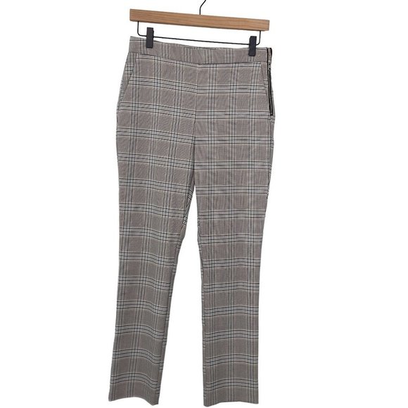 Zara Pants - Zara Plaid Stretch Side Zip High Rise Yoga Like Skinny Pants (S)